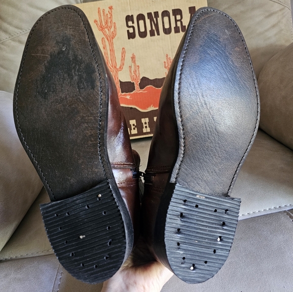 Sonora By Double West Rrown Square Toe Western Cowboy Boots size 8.5 EE - Picture 7 of 8